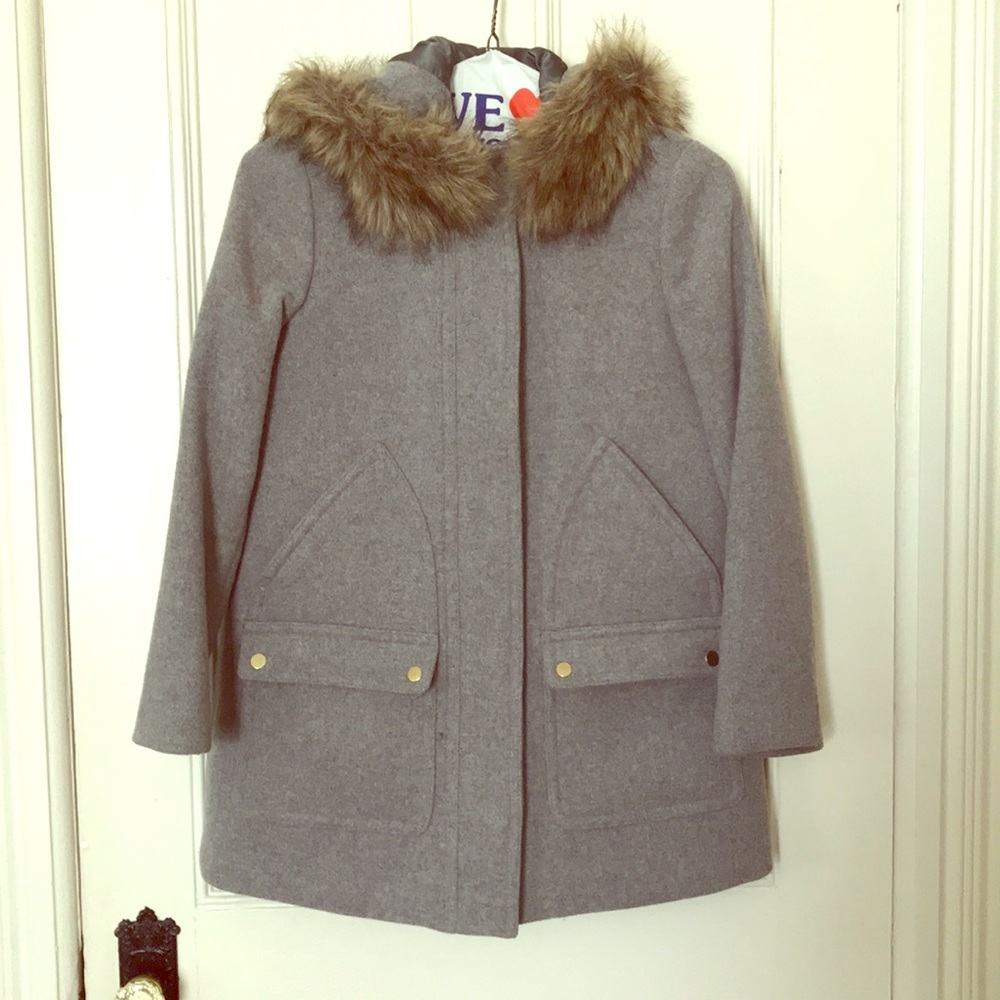 JCrew Gray Parka (similar to chateau?)